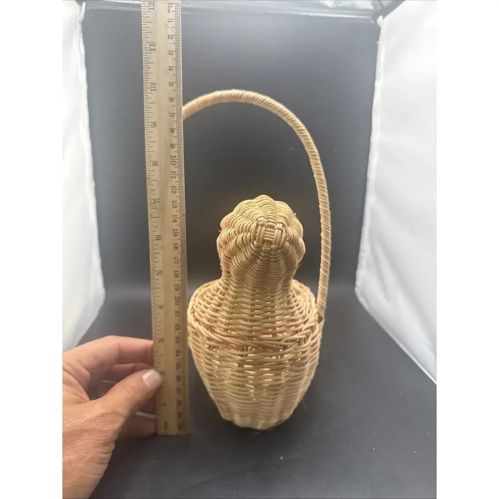 Wicker Duck Basket Rattan Easter